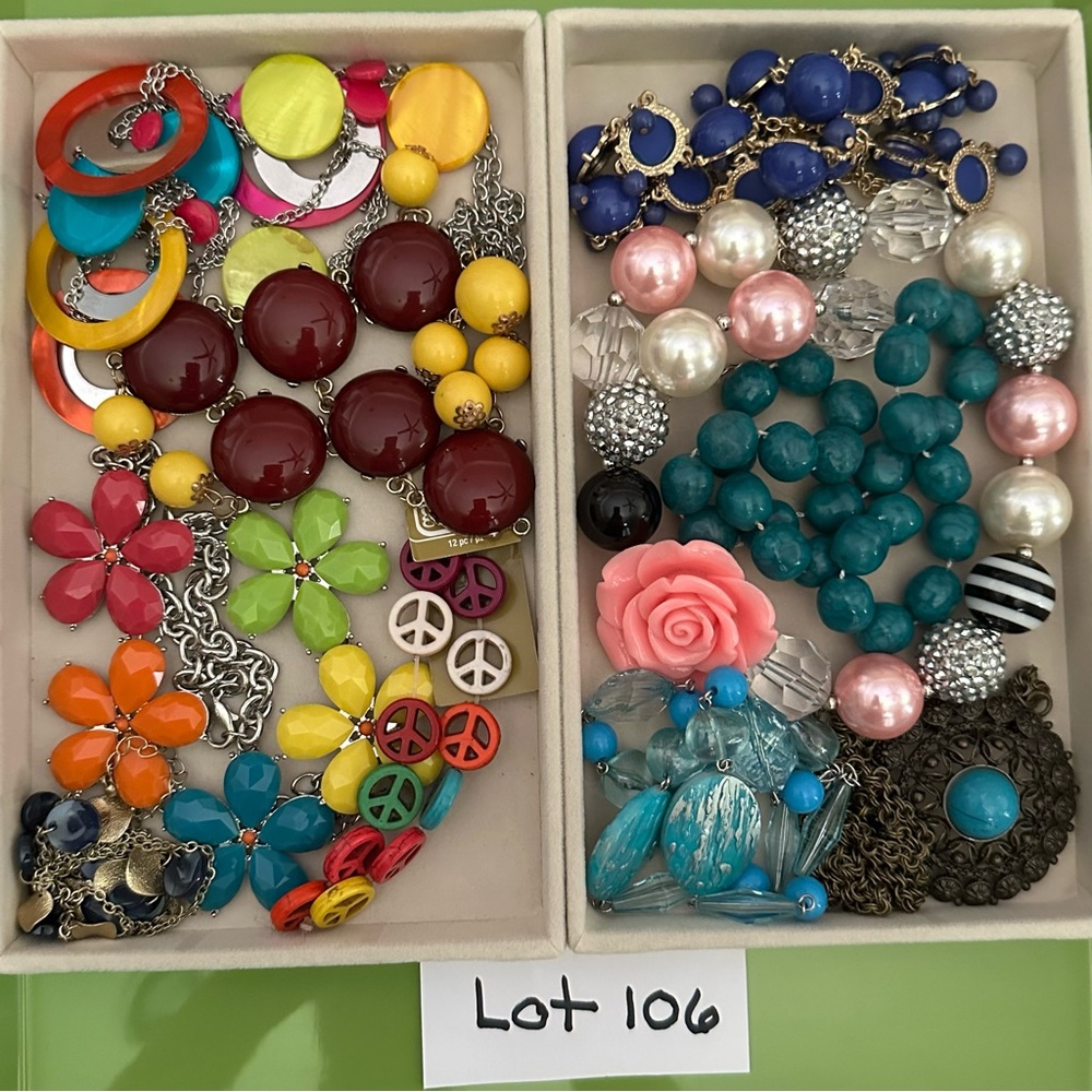Craft Jewelry Lot 1 lb Beads, Parts, Repurpose, Upcycle, Create for Crafters 106